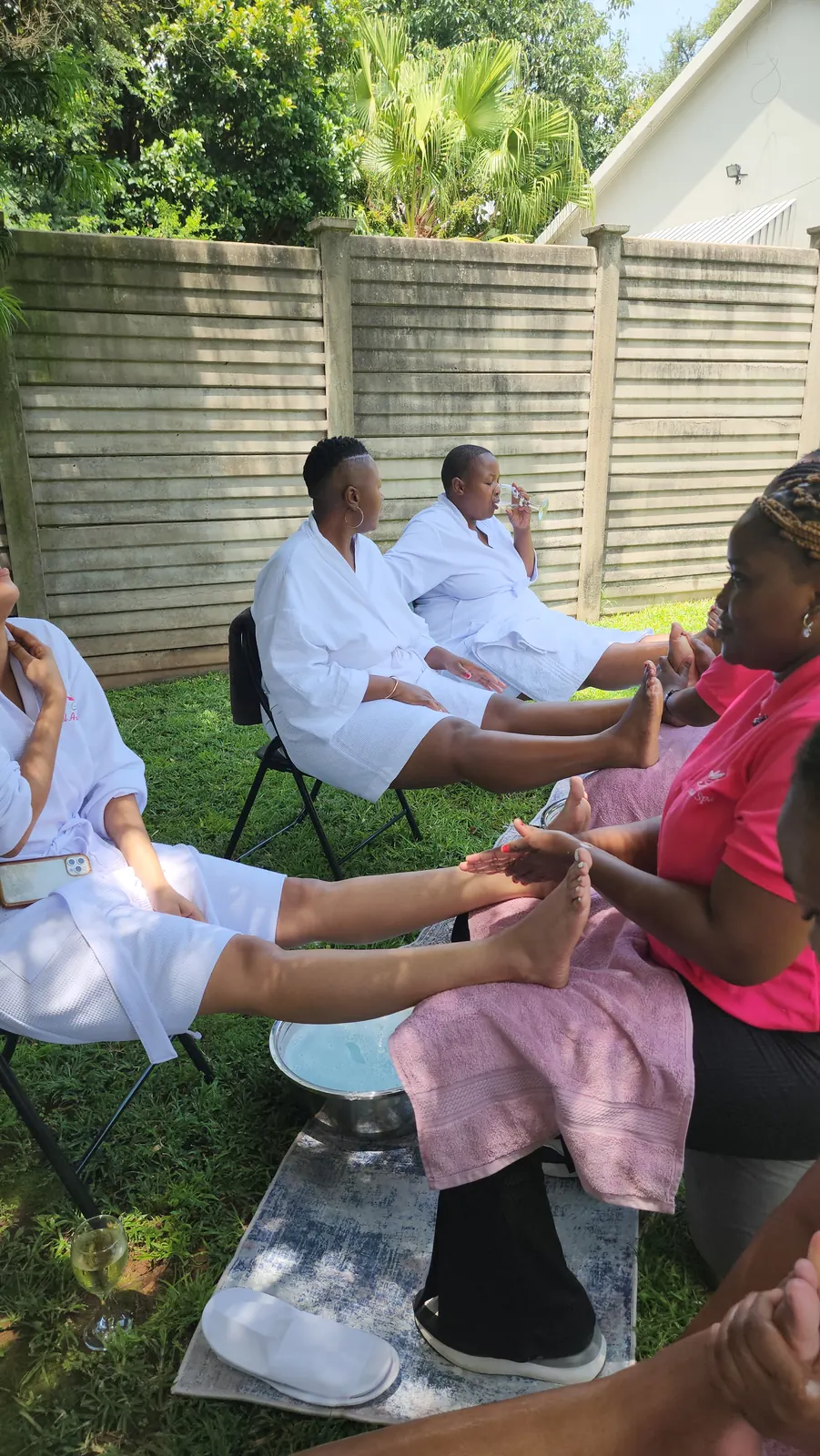 Outdoor Spa at Bel Amour Spa in Meyerspark, Pretoria