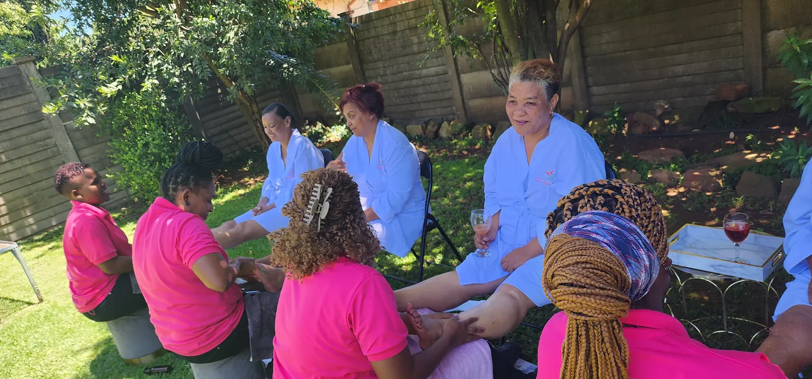 Outdoor Spa at Bel Amour Spa in Meyerspark, Pretoria