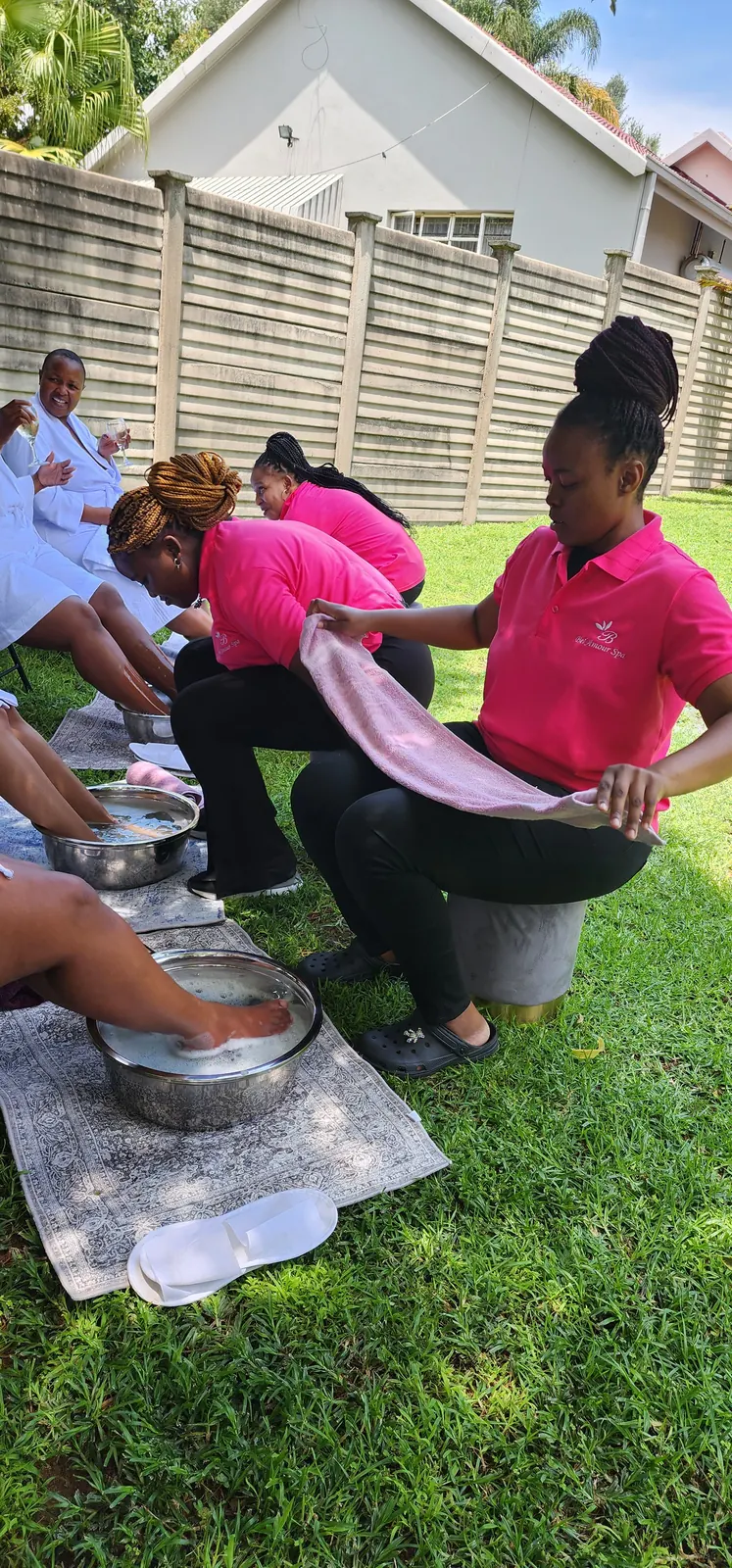 Outdoor Spa at Bel Amour Spa in Meyerspark, Pretoria